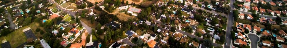 Aerial view of Duarte street