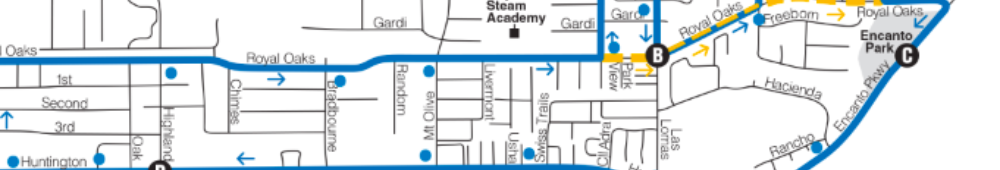 Foothill Transit Map Route